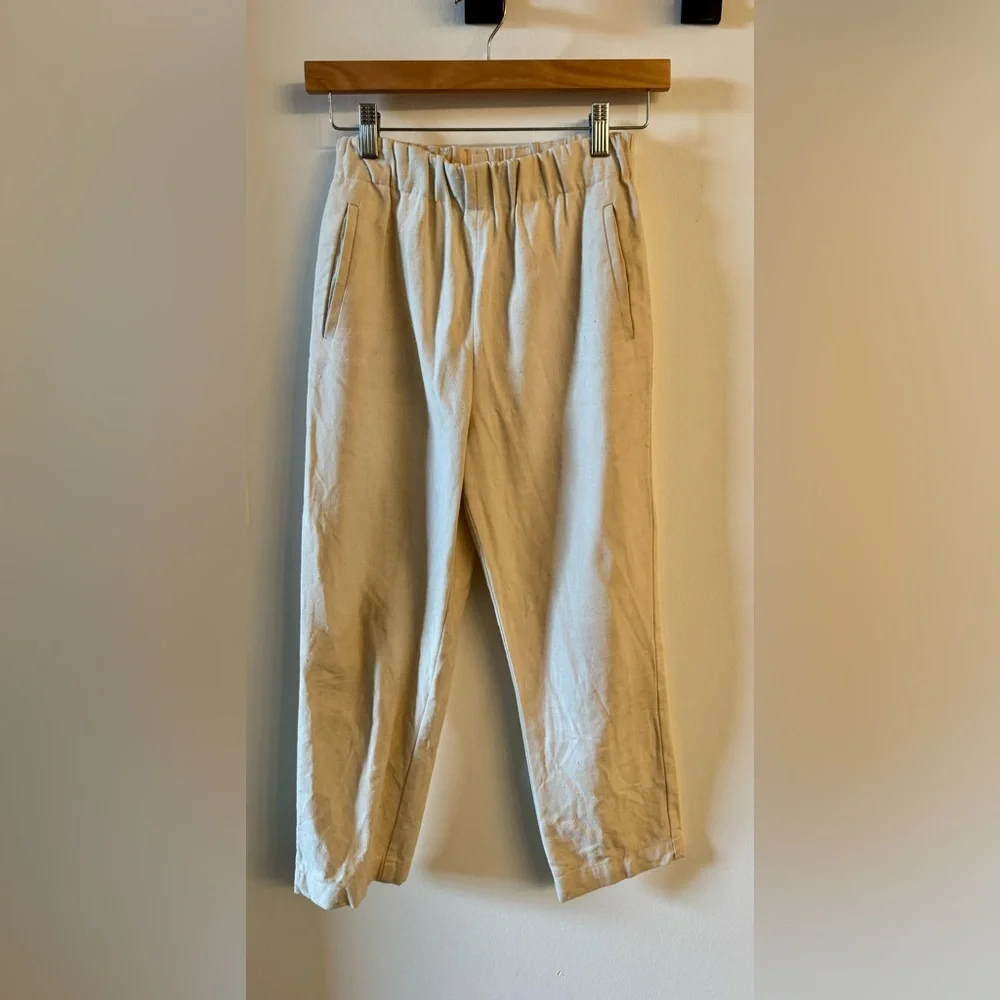 Sezane Women's Cream Straight Leg Pants